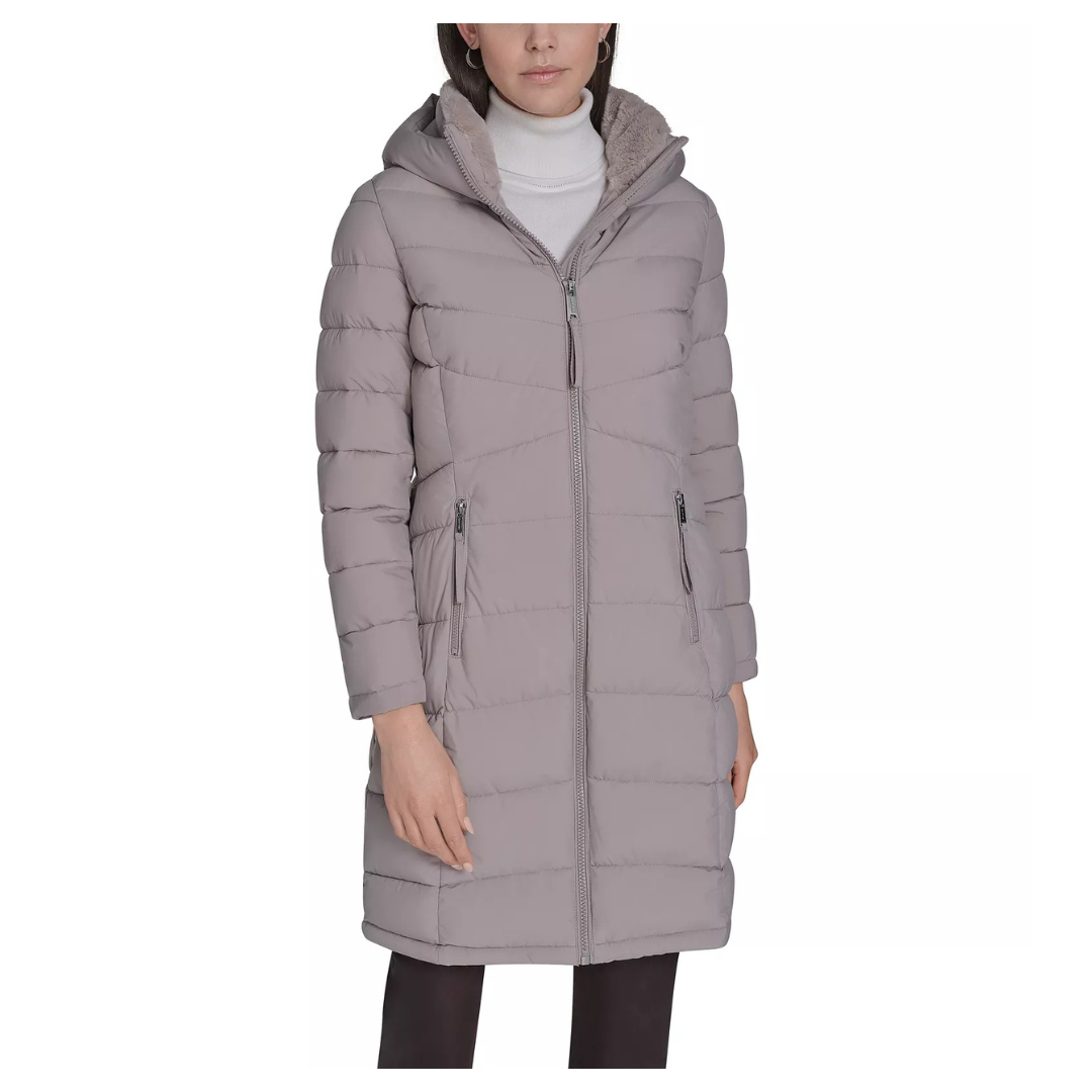 Calvin Klein Women's Hooded Puffer Coat (Various)