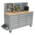61" Rolling 10 Drawers Garage Workbench Storage Tool Cabinet
