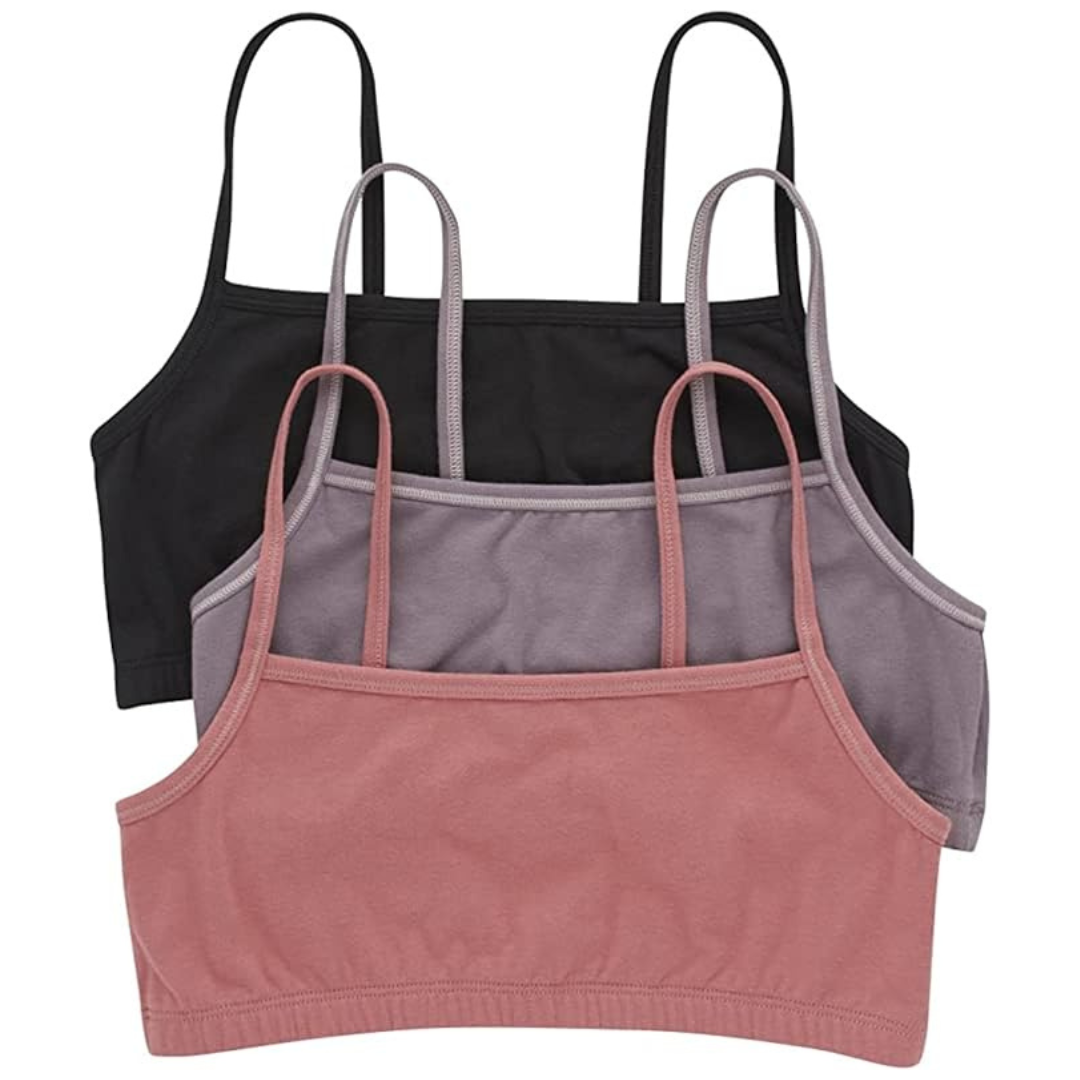3-Pack Hanes Women's Cotton String Bralette Bras