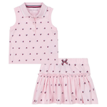 2-Piece Tommy Hilfiger Girls Sleeveless Top And Skort Set