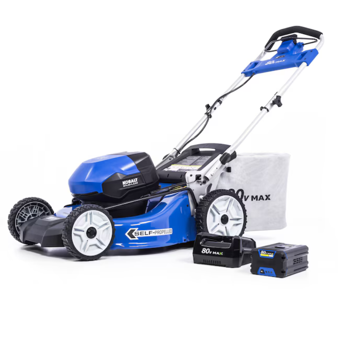 Kobalt 80V 21" Self-Propelled Battery Walk Mower W/ 5Ah Battery & Charger