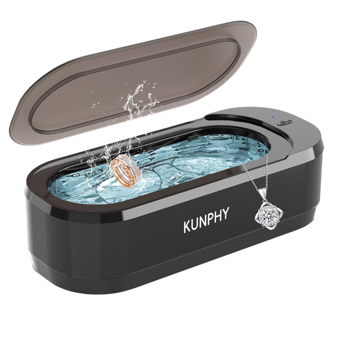 12oz 46KHz Ultrasonic Jewelry Cleaner Machine W/ One-Touch Operation