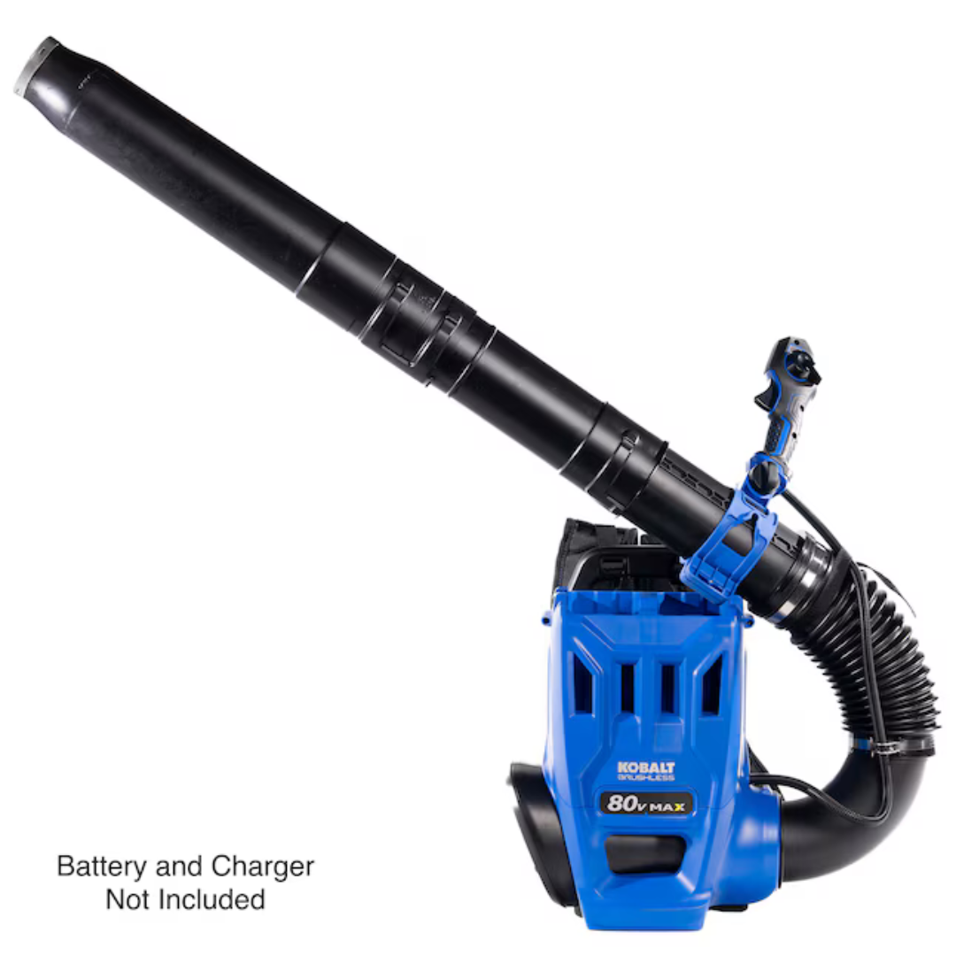 Kobalt Dual Port 80v 850-CFM 210-MPH Cordless Battery Backpack Leaf Blower