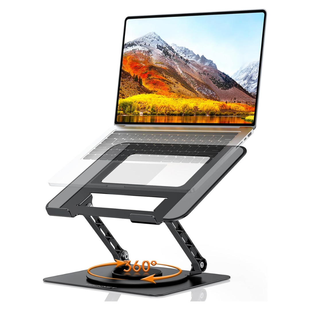 Foldable 360 Deg. Rotating Ergonomic Laptop Stand Compatible With MacBook Pro