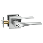 Sleek Entry Lever Door Handle Lock & Key Locking Lever Set (2 Colors)