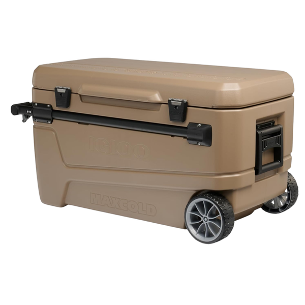 110-Qt Igloo Maxcold Insulated Glide Wheeled Cooler (3 Colors)