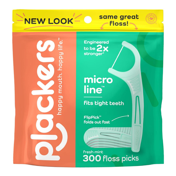 300-Count Plackers Micro Mint Mental Floss Picks