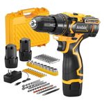 Aredale 12V Cordless Drill Set W/ 2 Batteries, Charger, Toolbox & LED