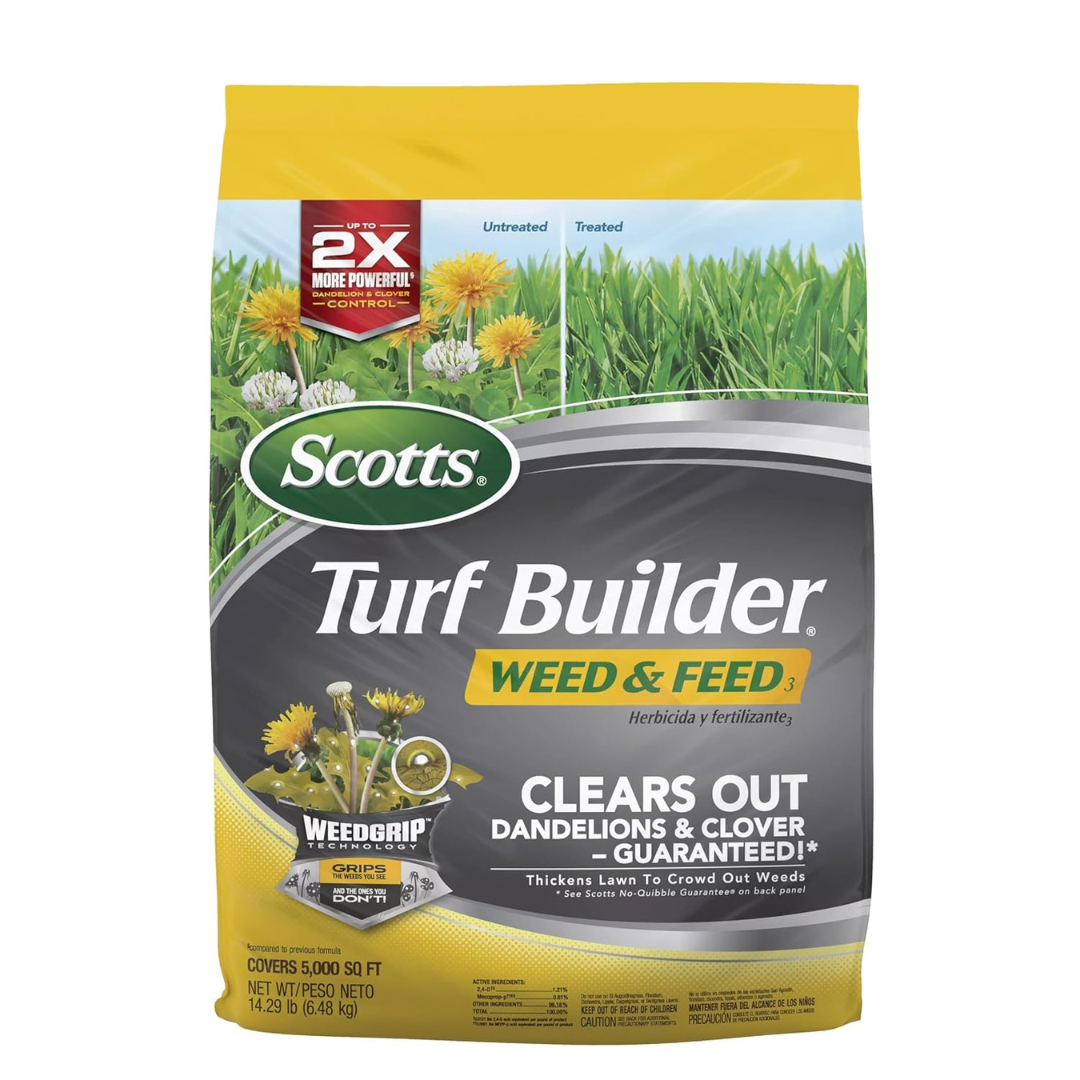 Scotts 14.29lbs Turf Builder Weed And Feed 3 Fertilizer