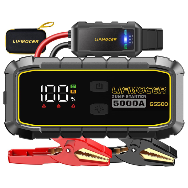 GS500 5000A 12V Portable Car Battery Jump Starter