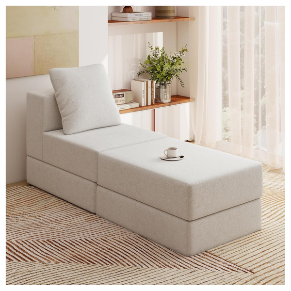 Living&Giving Modular Boneless Cloud Sectional Sofa With Ottoman