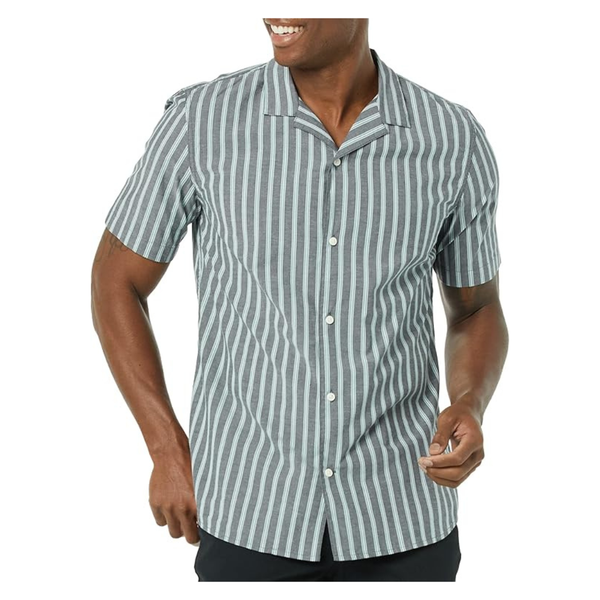 Amazon Essentials Men's Vacation Cotton Resort Shirt