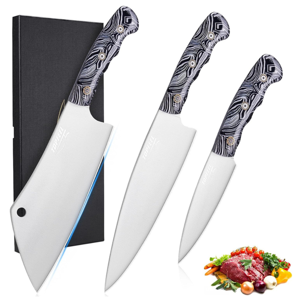 3-Piece Professional Chef Knife Set With Gift Box