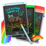 3-Pack Colorful LCD Writing & Drawing Tablet For Kids