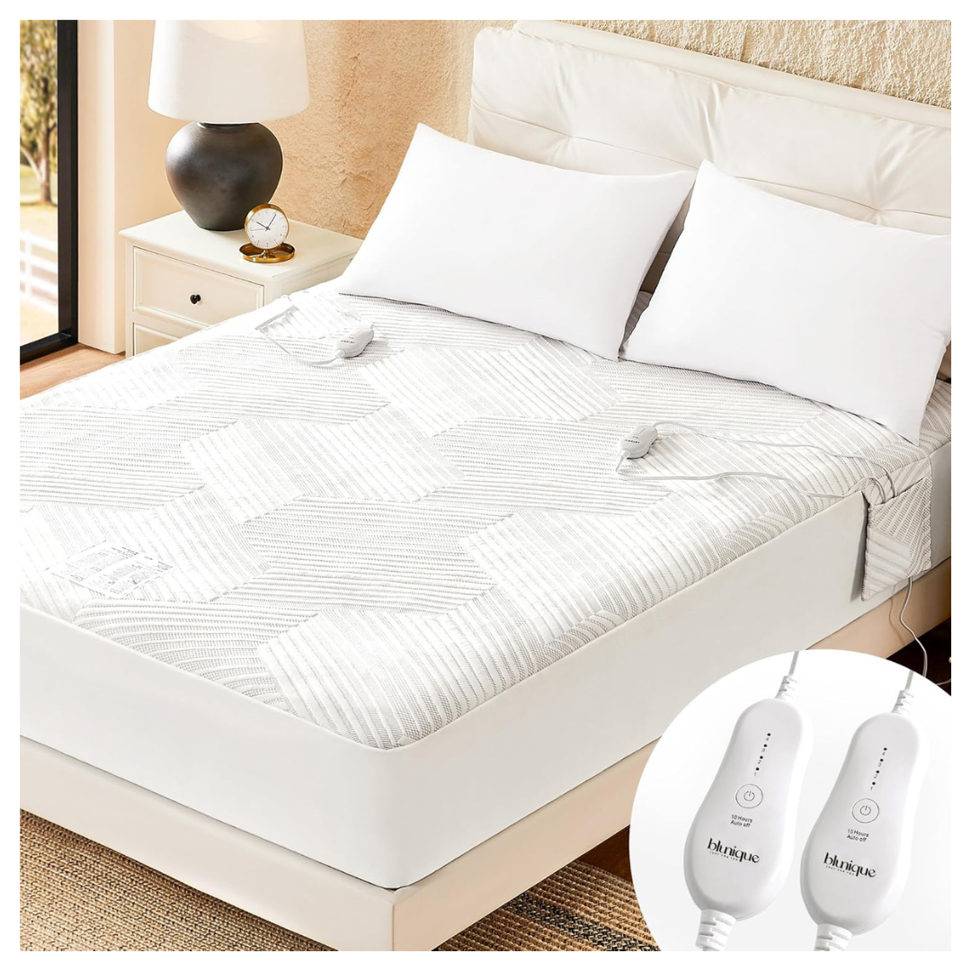 78'' X 80'' Electric Heated King Size Mattress Pad With Dual Control