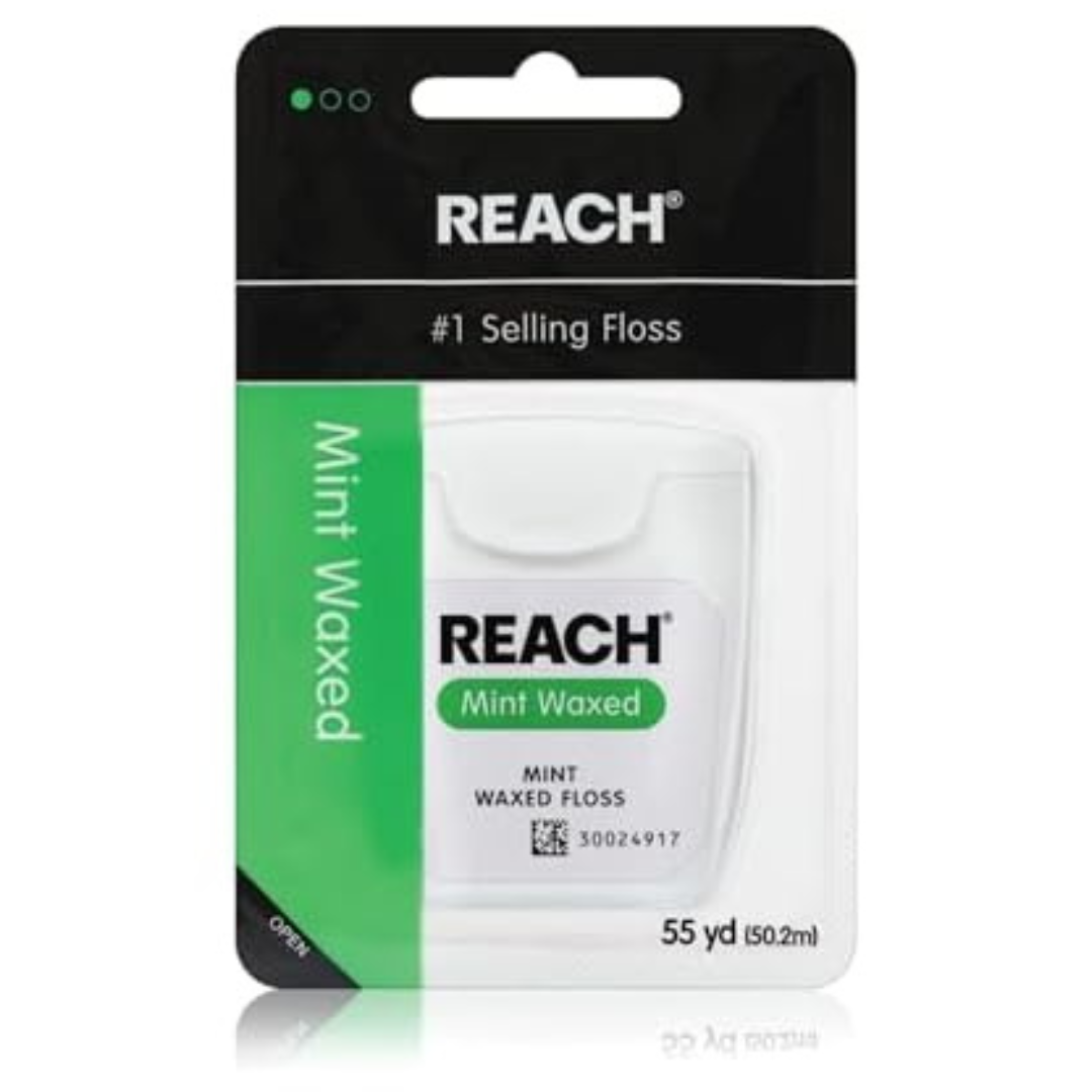55 Yards Reach Mint Flavored Waxed Dental Floss