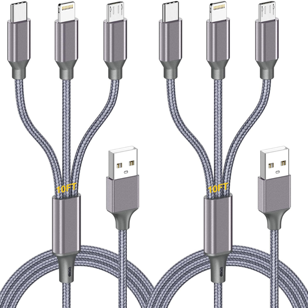 2 Pack 4ft Multi Charging Cable (Various)