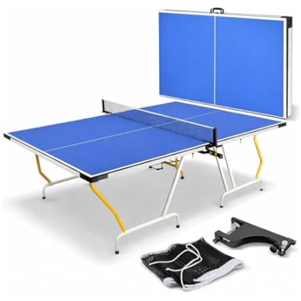 SereneLife 9' x 5' Foldable Portable Table Tennis Table Set