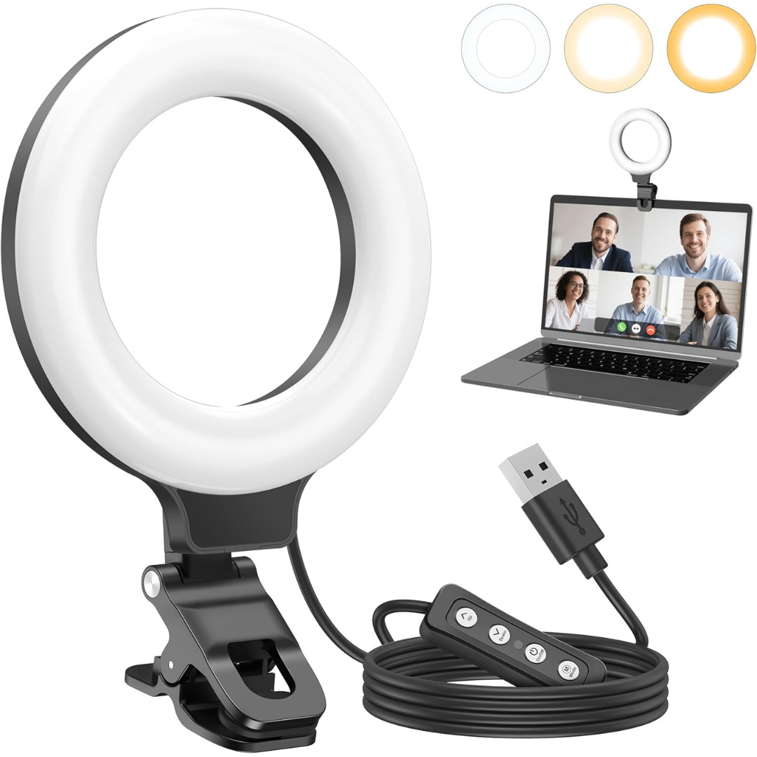360 deg.Adjustable Portable LED Video Conference Lighting