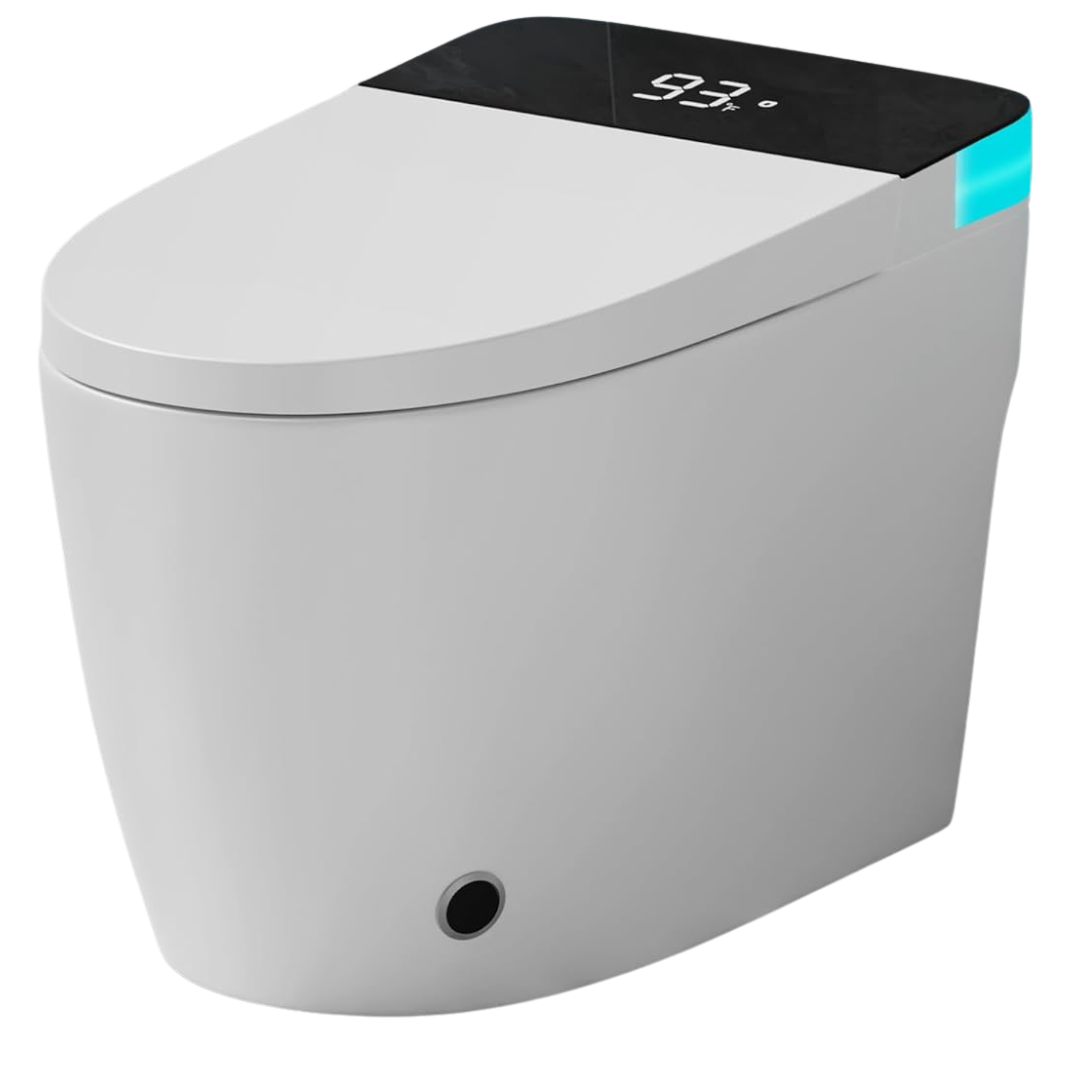 Elongated Heated Seat Auto Flush Smart Toilet with Dual Flush