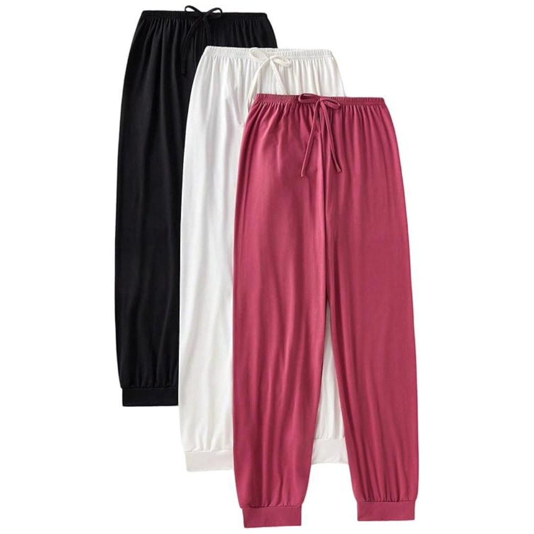 Women's 3 Pack Pajama Bottoms Lounge Pants