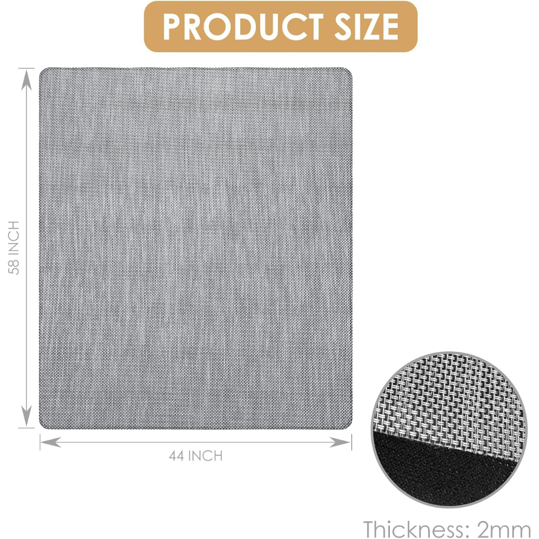 44" x 58" Heavy Duty Non-Curve Desk Chair Mat