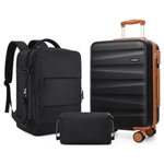 UKEIN 3-Piece Polycarbonate Carry On Luggage Set