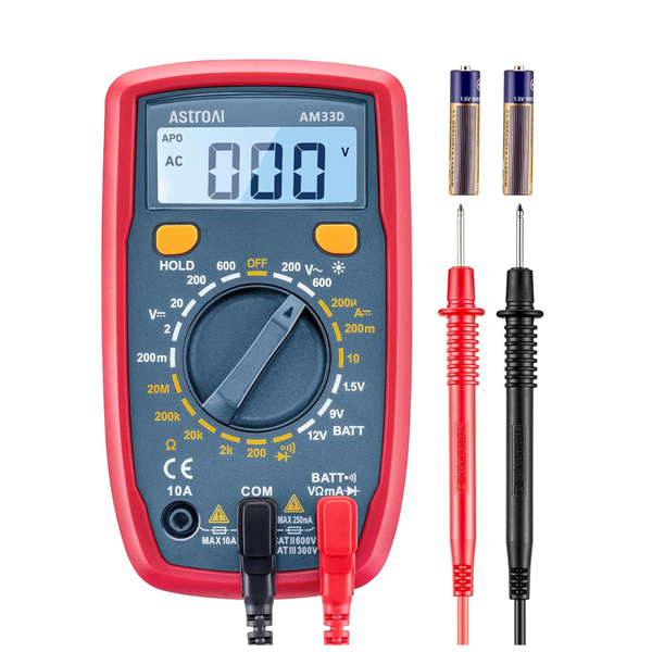 AstroAI 2000 Counts Digital Multimeter W/ DC AC Voltmeter & Ohm Volt Amp Meter