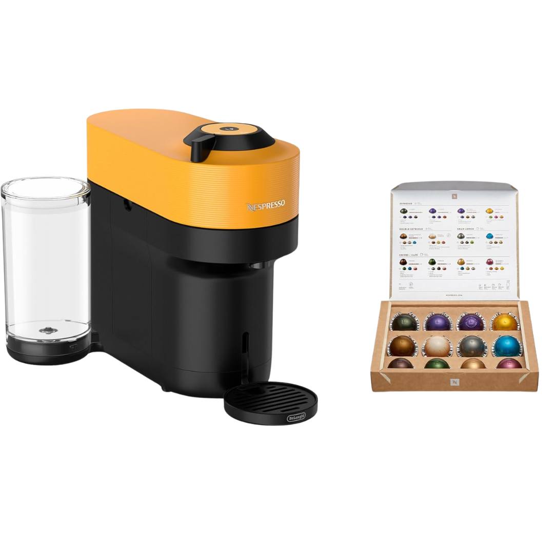 Nespresso Vertuo Pop+ By De'Longhi Coffee Maker With Aeroccino Milk Frother