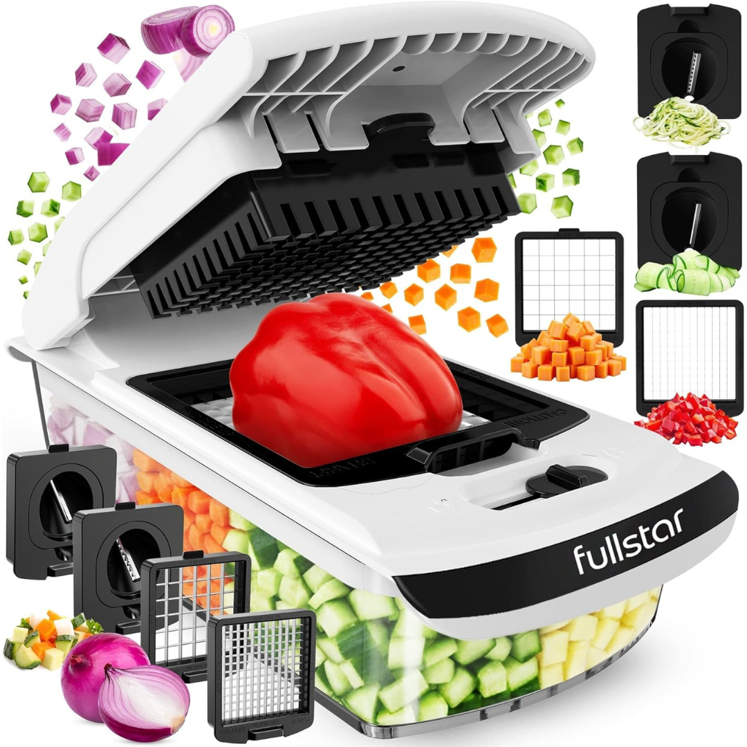 4-in-1 Fullstar Vegetable Chopper & Spiralizer W/ Container