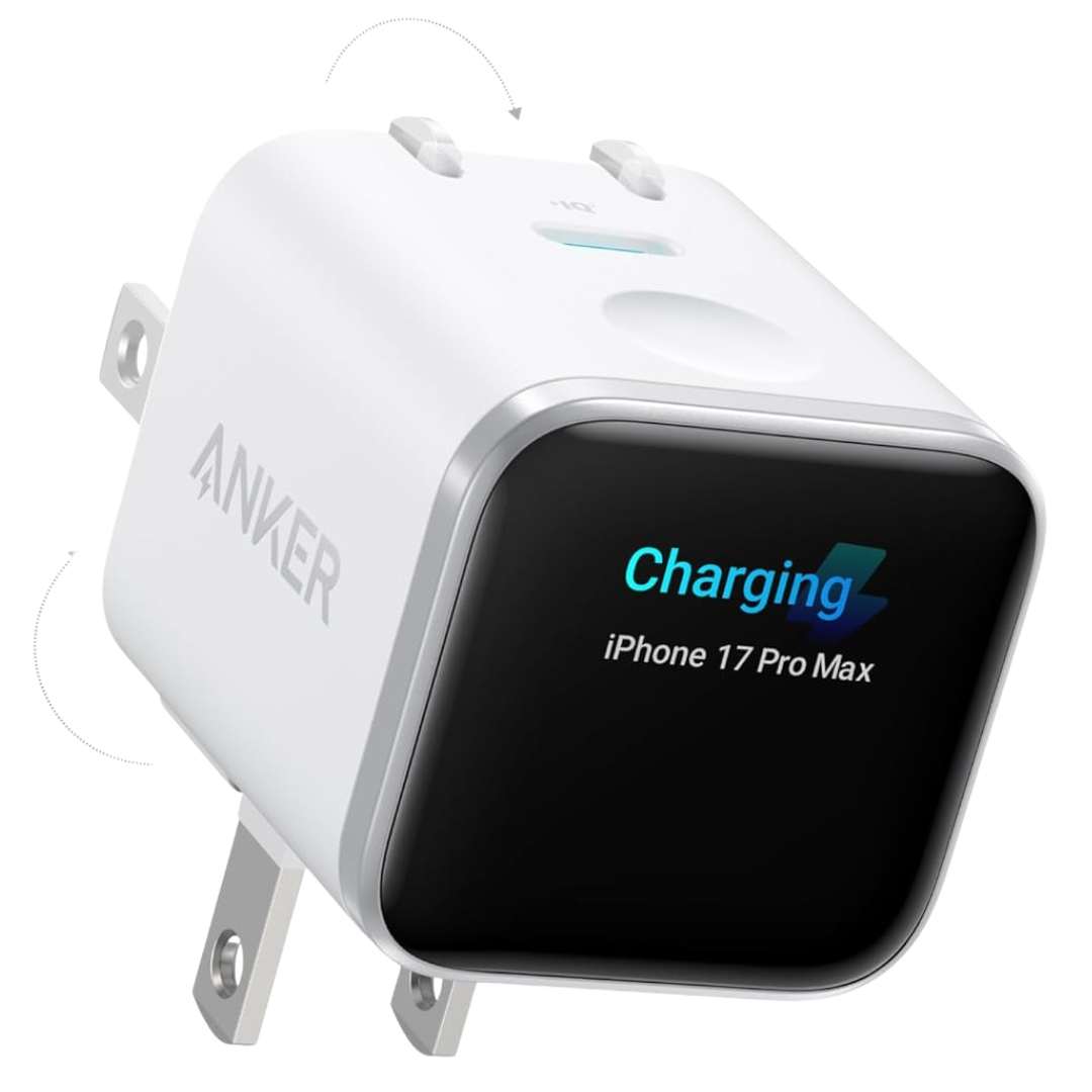 Anker Nano Smart Display 45W Max GaN Fast Charge USB-C Charger