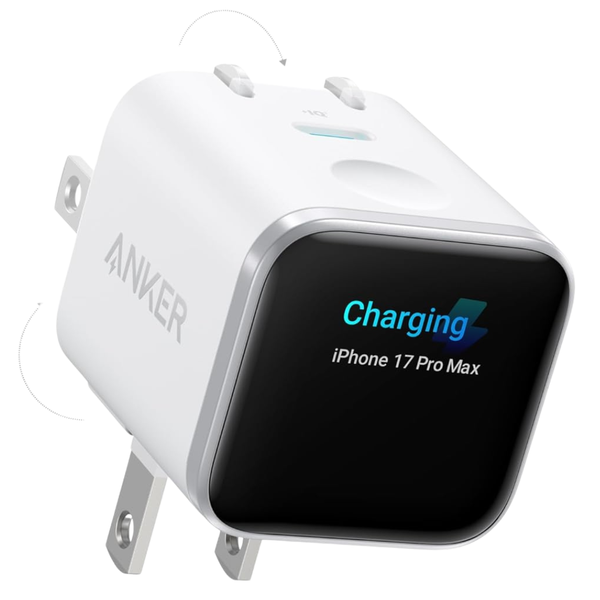Anker Nano Smart Display 45W Max GaN Fast Charge USB-C Charger