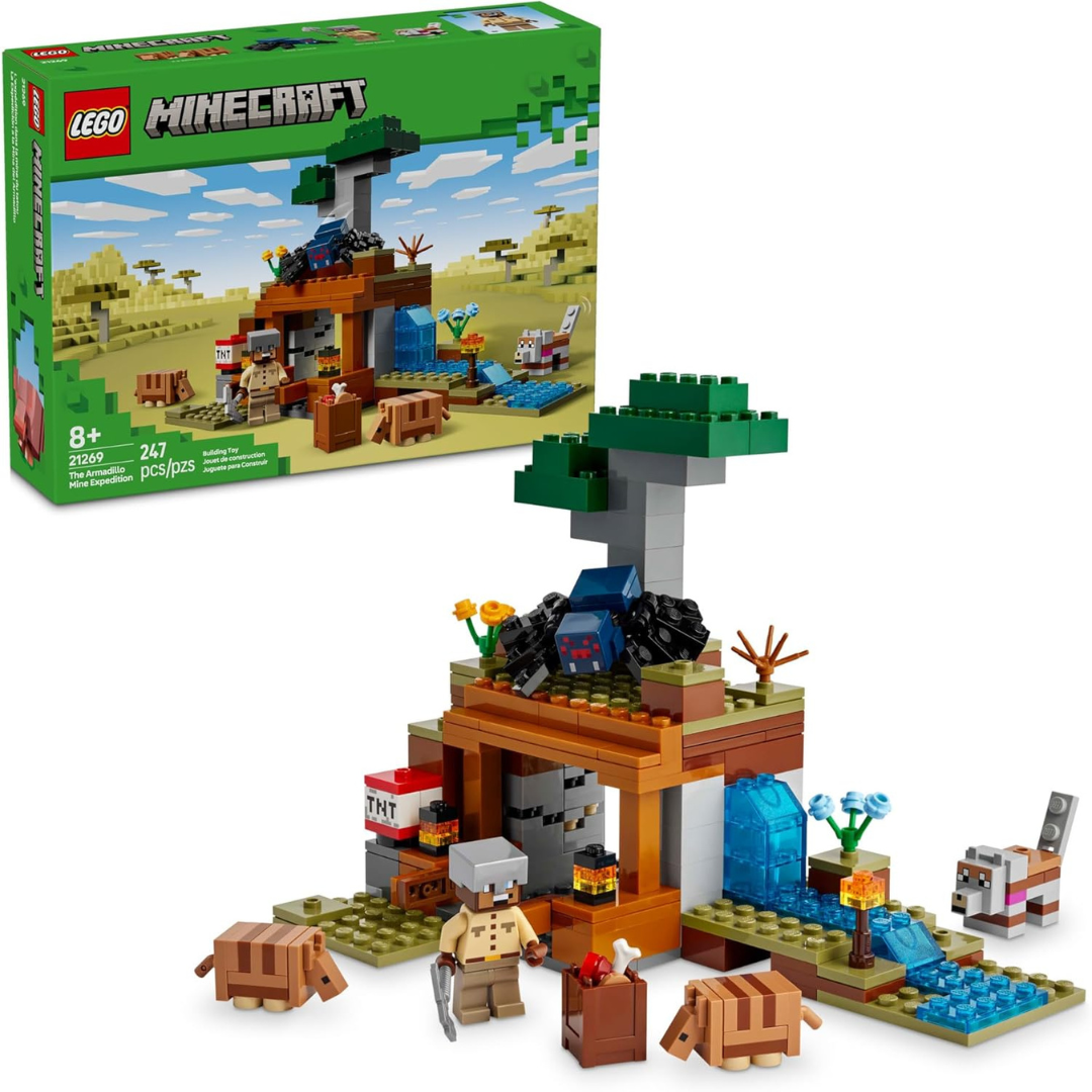 LEGO Minecraft The Armadillo Mine Expedition Toy Figures And Playset (21269)