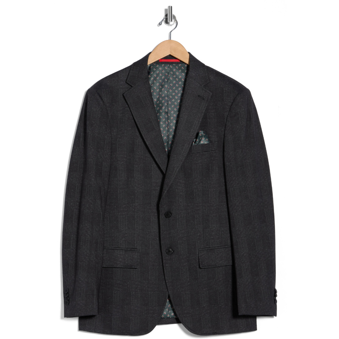 Lucky Brand Men's Glen Plaid Knit Sport Coat (2 Colors)