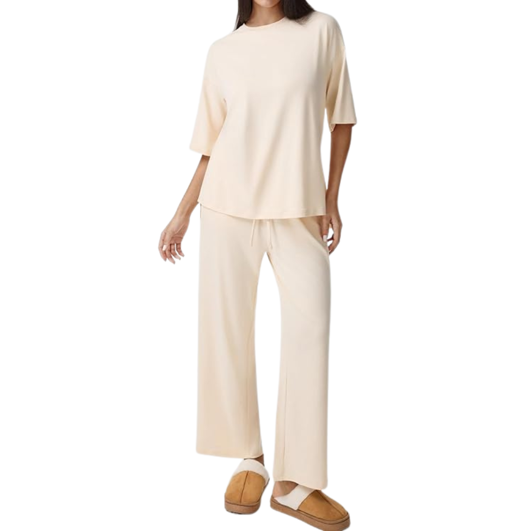 2-Piece Women's Fall Sleepwear Lounge Sets (2 Colors)