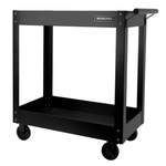 32" Workpro Steel Utility Cart W/ Rolling Casters & Storage Shelf