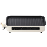 OVENTE 2-in-1 Electric Indoor Korean BBQ Grill W/ 3 Cheese Pans