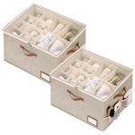 2-Pack Shoe Storage Boxes With Clear Lid