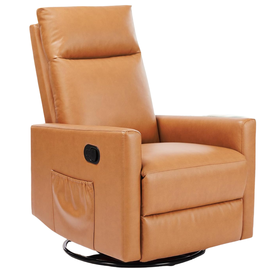 Sweetcrispy High Back 360 Swivel Recliner Chair