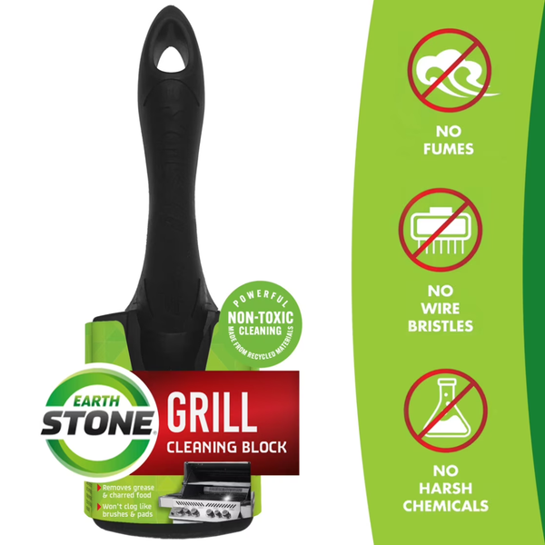 EarthStone Grill Cleaning Block with EZ-Grip Handle