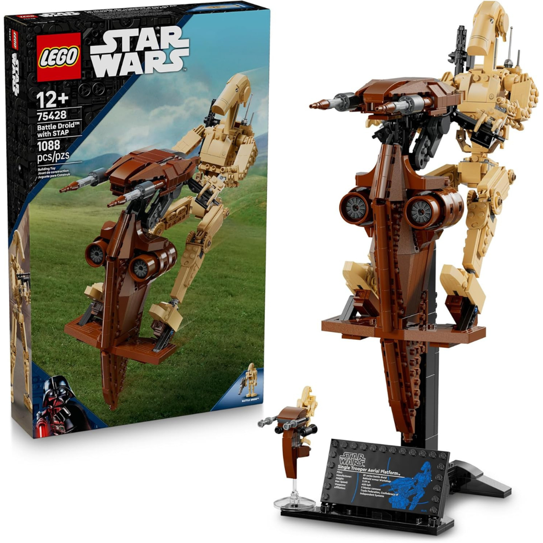 1088-Piece LEGO Star Wars: The Phantom Menace Battle Droid with STAP