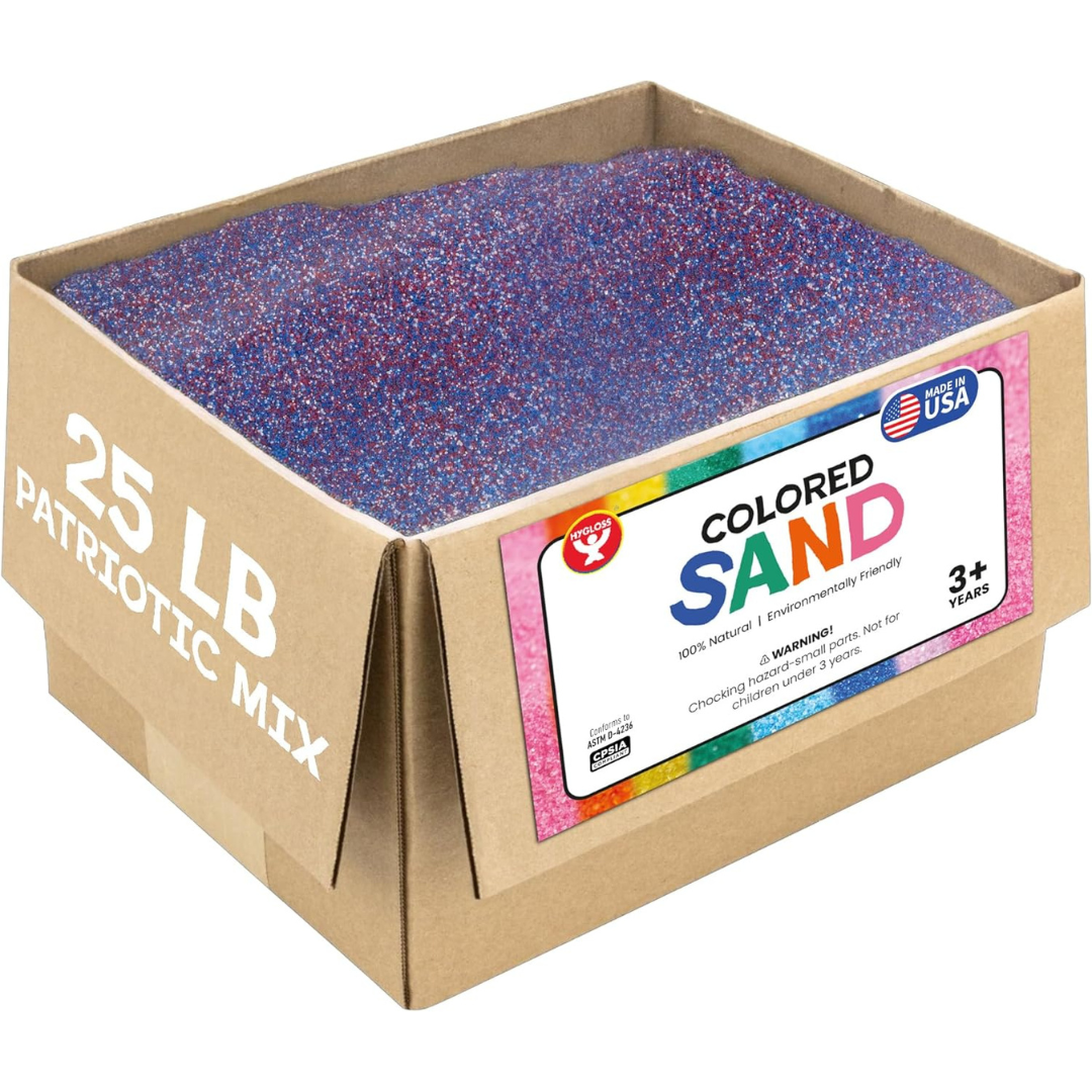 25 lb Bottle 100% Natural Colored Celebration Craft Sand