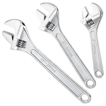 3-Piece Workpro SAE/Metric Forged Carbon Steel Adjustable Wrench Set