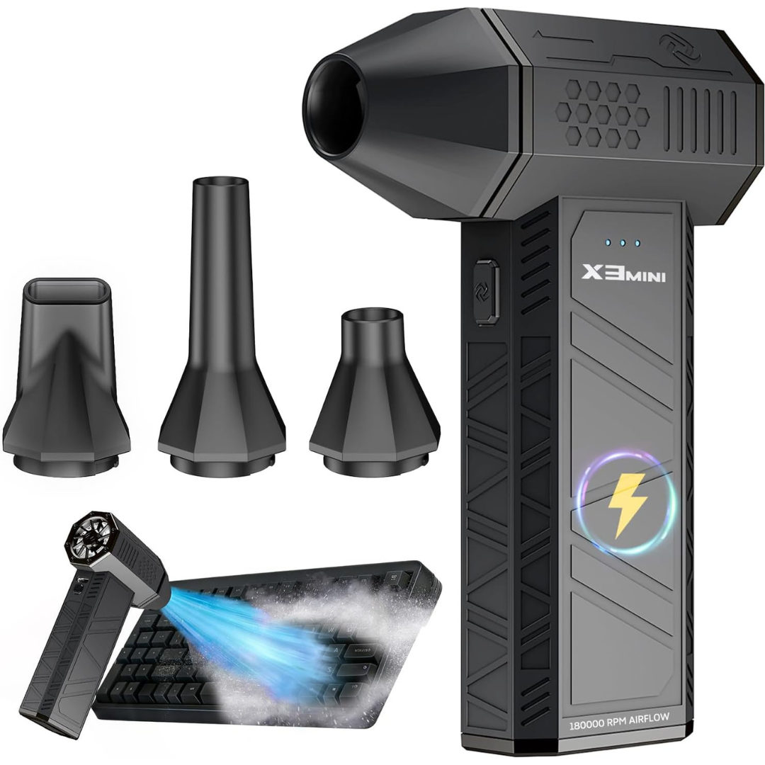 180,000RPM Rechargeable Cordless Electric Compressed Air Duster