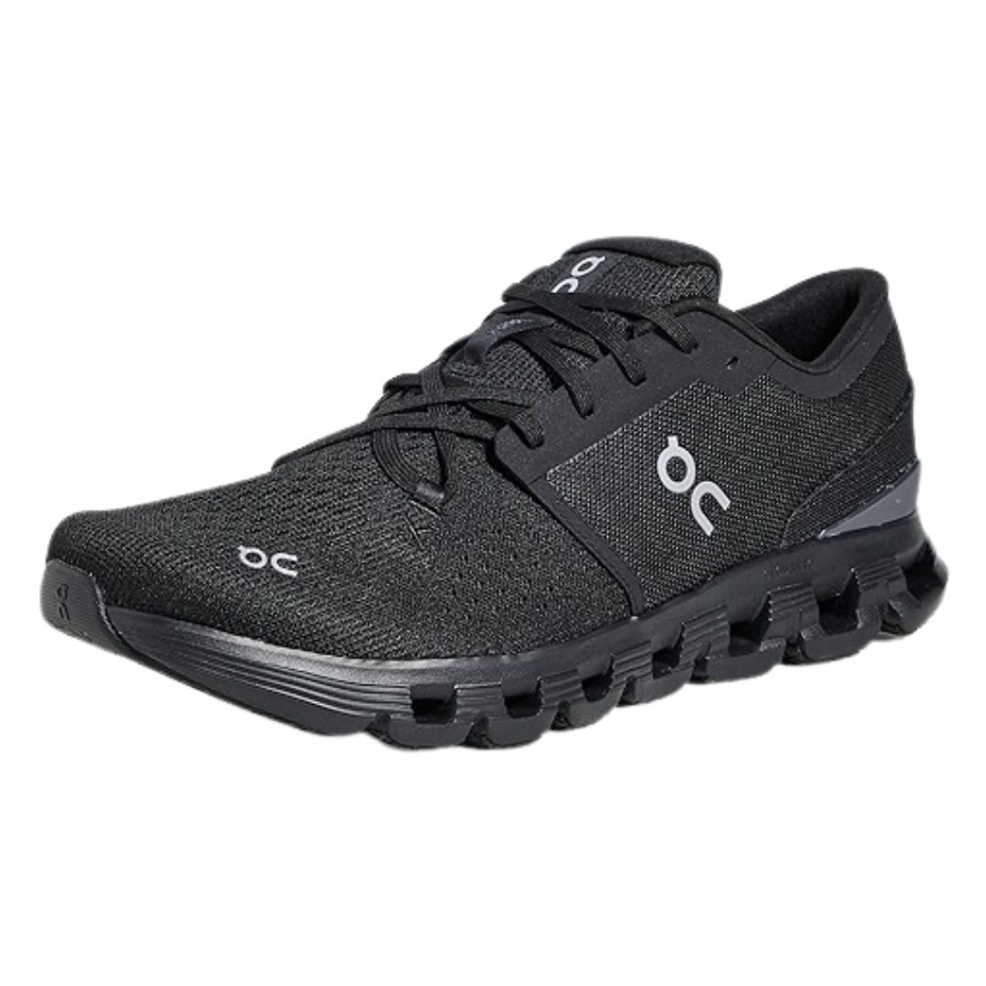 On Men's Cloud X 4 Sneakers (Black / Eclipse)