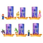 6-Pack Super Mario Galaxy Movie Mini Figures With Star Launcher Accessory