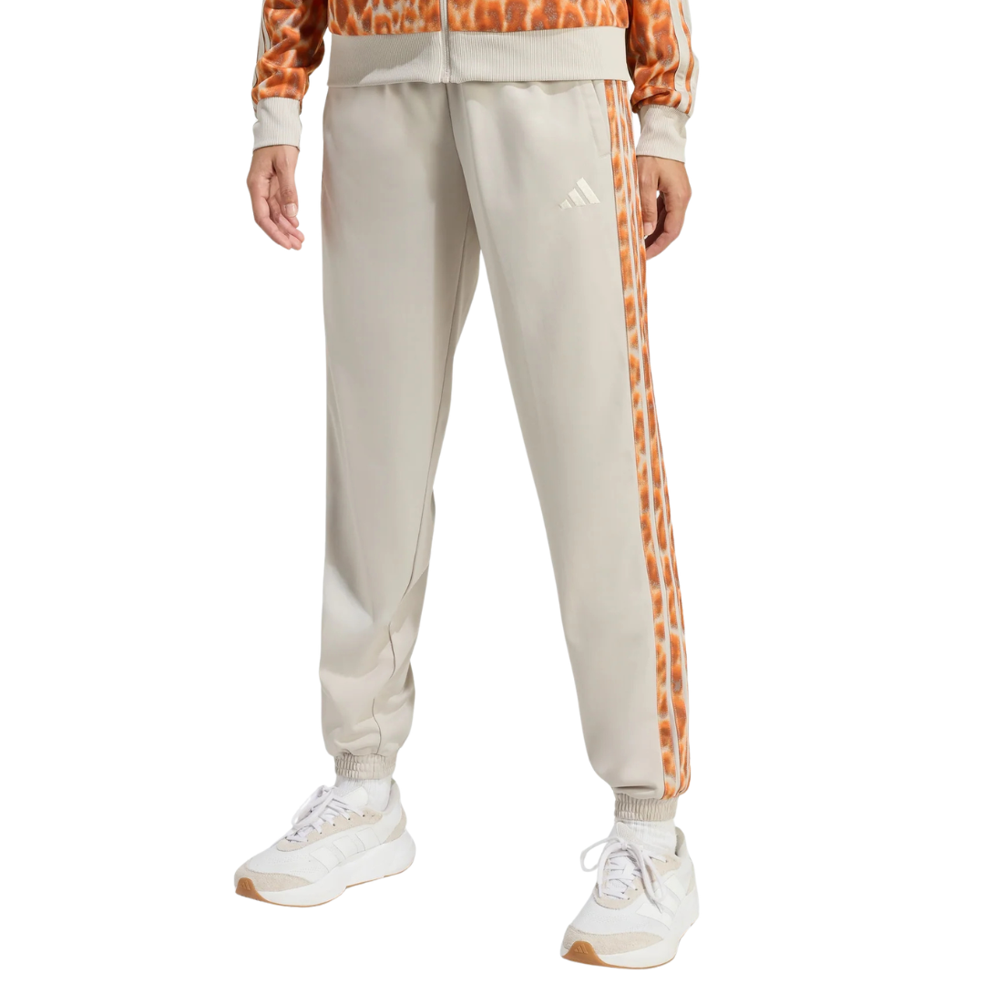 adidas Women's Tricot 3-Stripes Trackpants With Leopard Print