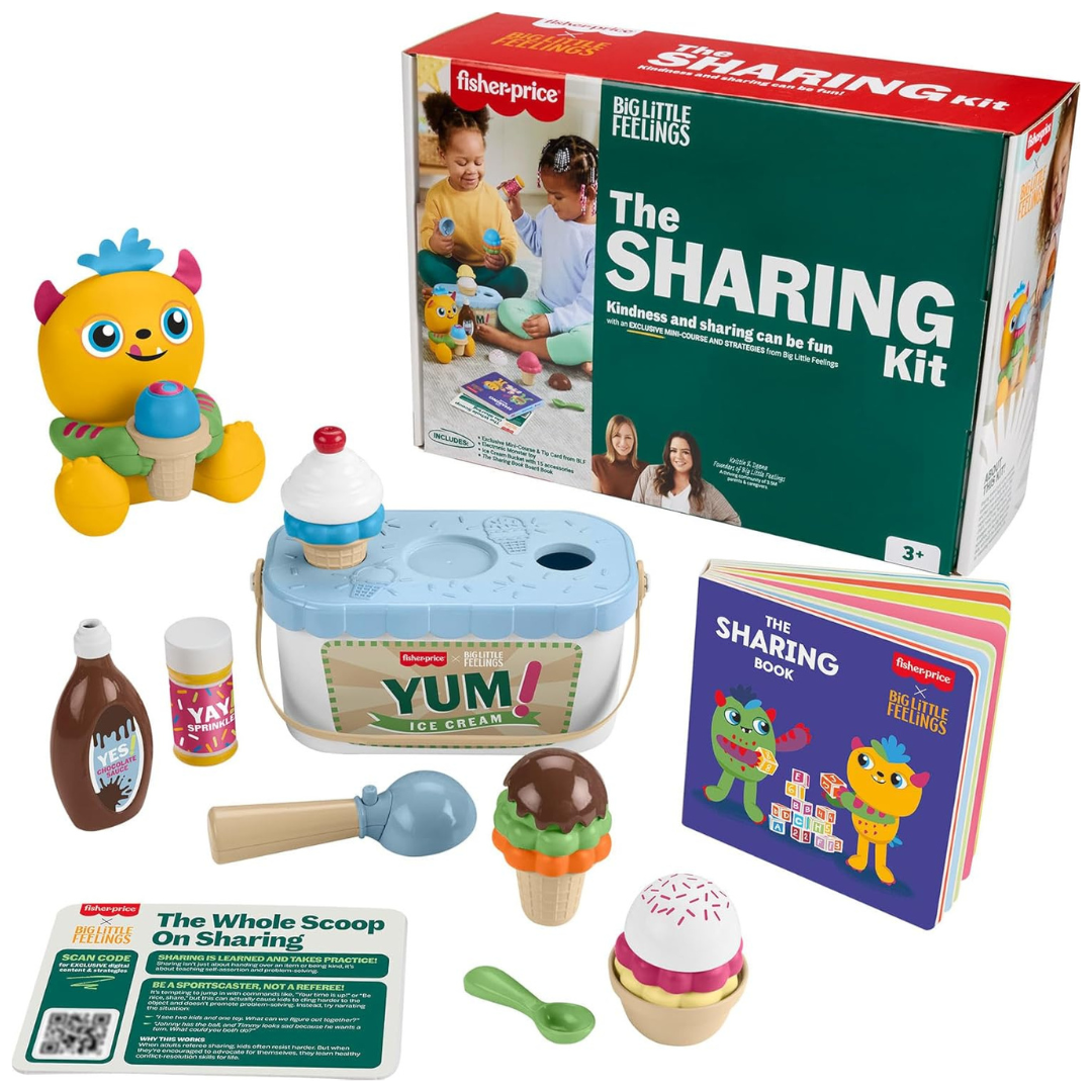 18-Piece Fisher-Price Toddler Toys Big Little Feelings Sharing Kit