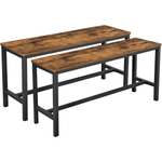 2-Count Steel Frame Dining Bench