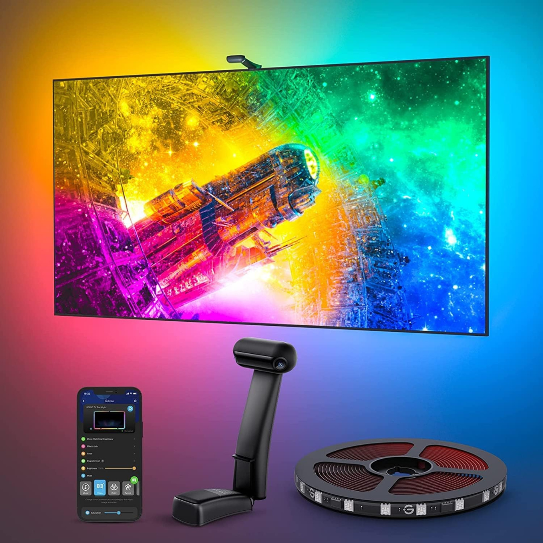 11.8ft Wi-Fi TV LED Backlight W/ Dual Cameras
